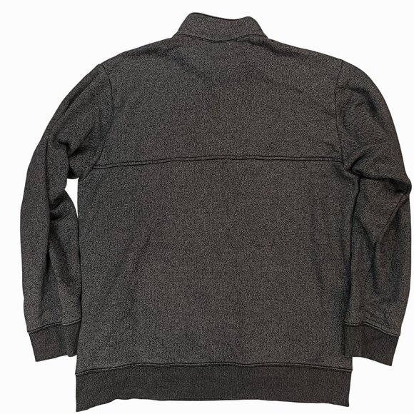 Columbia Mens Heathered Gray 1/4 Zip Pullover Sweatshirt With Kangaroo Pocket L - Picture 2 of 11